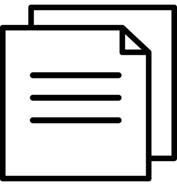 Metin sayfaları vektör simgesi 