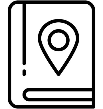 kitap satırı vektör simgesi 