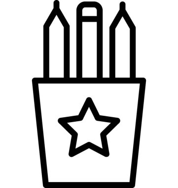 kalem case vektör simgesi