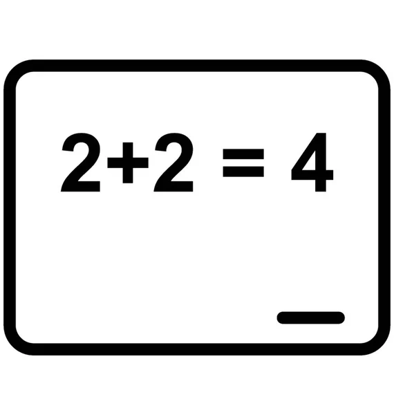 Domanda Matematica Icona Vettoriale — Vettoriale Stock