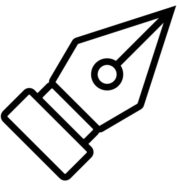 Pen Tip Vector Icono — Vector de stock