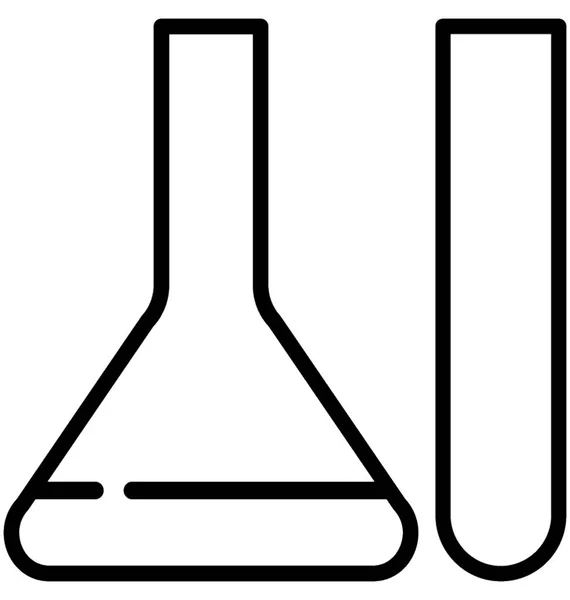 Icône Vectorielle Ligne Chimique — Image vectorielle