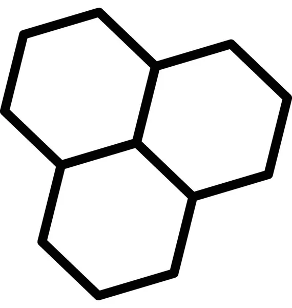 Molecuul Lijn Vector Icon — Stockvector