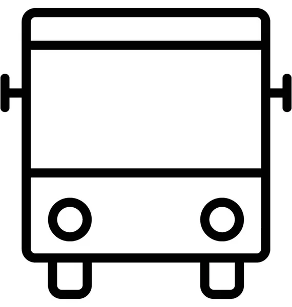 Linha Ônibus Vector Ícone — Vetor de Stock