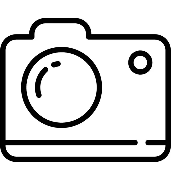 Camera Line Vector Icon — Stock Vector