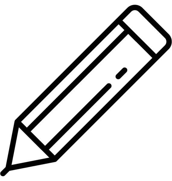 Bleistiftlinie Vektor Symbol — Stockvektor