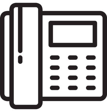 Sabit hat vektör simgesi