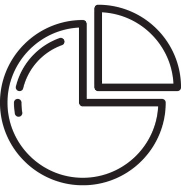 pasta grafiği vektör simgesi