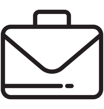 Portföy satırı vektör simgesi