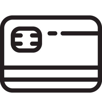 Kredi kartı vektör simgesi 