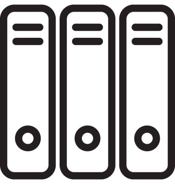 Dosyaları klasörünü vektör simgesi 