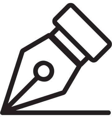 Kalem ucu vektör simgesi 