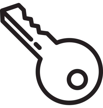 Anahtar satırı vektör simgesi