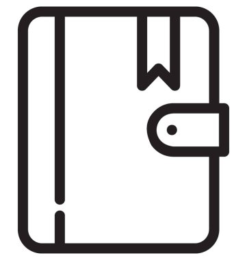 Not defteri vektör simgesi 