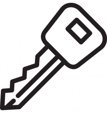 Anahtar satırı vektör simgesi