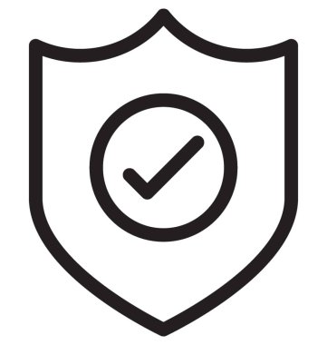 Koruma kalkanı vektör simgesi 