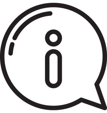 Online bilgi vektör simgesi 