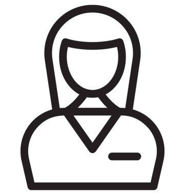 Female Line vektör simgesi