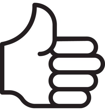 başparmak vektör simgesi