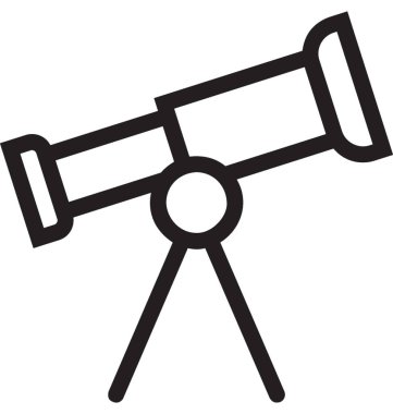 Teleskop satırı vektör simgesi