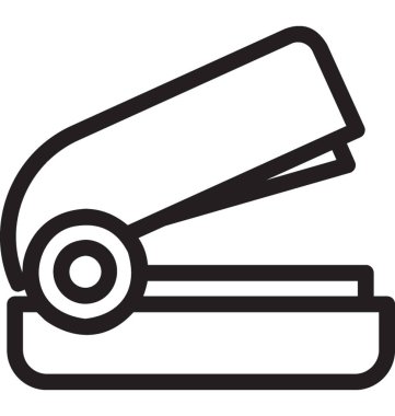 Zımba satırı vektör simgesi