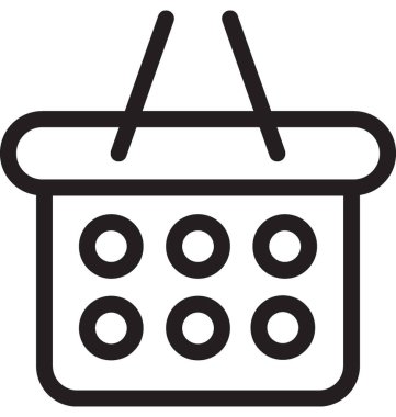 Alışveriş sepeti vektör simgesi 