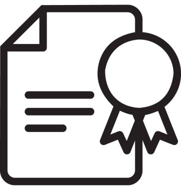 Derecesi satırı vektör simgesi