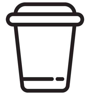 kağıt bardak vektör simgesi