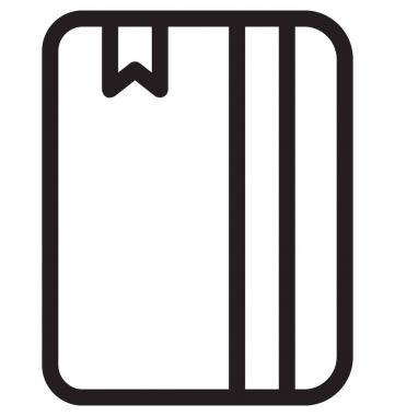 Not defteri vektör simgesi