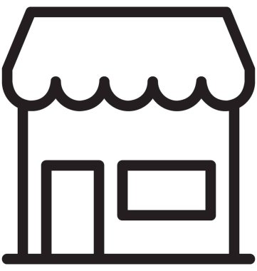 Pazar yeri vektör simgesi