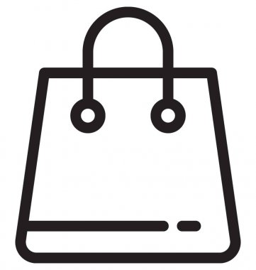 Kadın çantası vektör simgesi