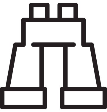 Dürbün satırı vektör simgesi