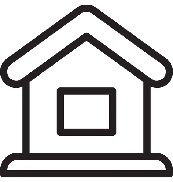 Home Line Vector Icon — Stock Vector