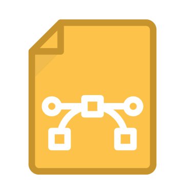 Düz vektör simge tasarlamak