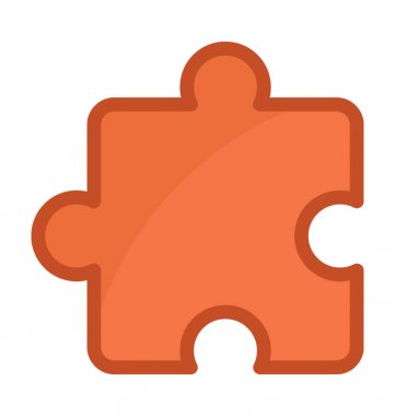 Parçalı bulmaca vektör simgesi