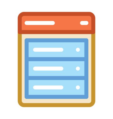 Web şablonu vektör simgesi