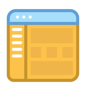 Web yapısı vektör simgesi