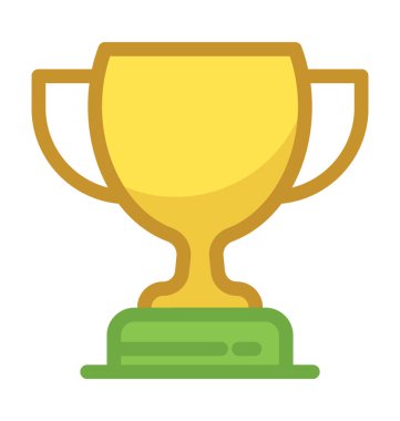 Trophy Düz Vektör Simgesi