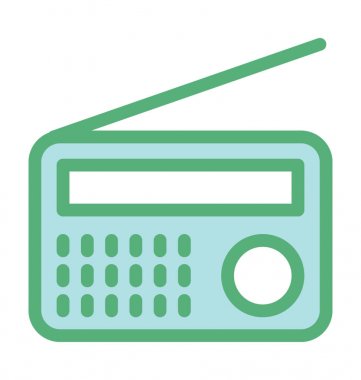 Radyo Set vektör simgesi