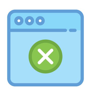 Engellenen web sitesi vektör simge