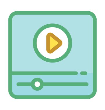 ortam oynatıcı vektör simgesi