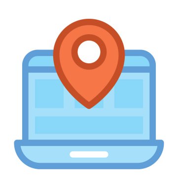 Online gps vektör simgesi