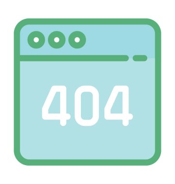 Hata 404 vektör simgesi