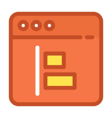 Web düzen vektör simgesi 