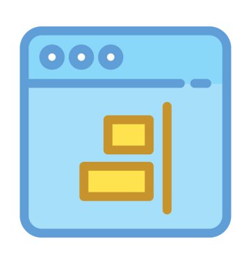 Web düzen vektör simgesi 