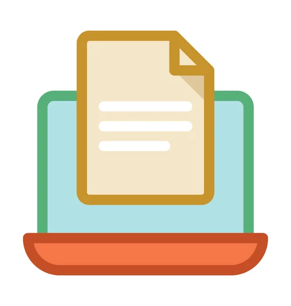 Documentos Online Vector Icon — Vetor de Stock