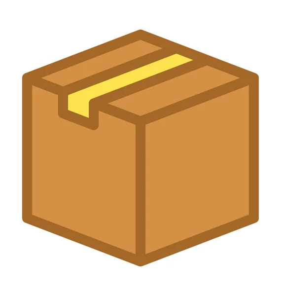Delivery Box Vector Icon — Stock Vector
