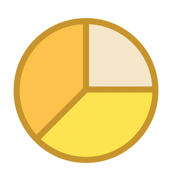 Pie Chart Vector Icon — Stock Vector