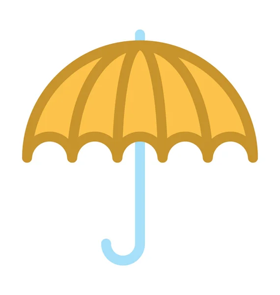 Şemsiye Düz Vektör Simgesi — Stok Vektör