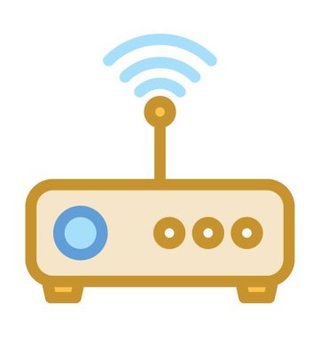 Wifi yönlendirici vektör simgesi